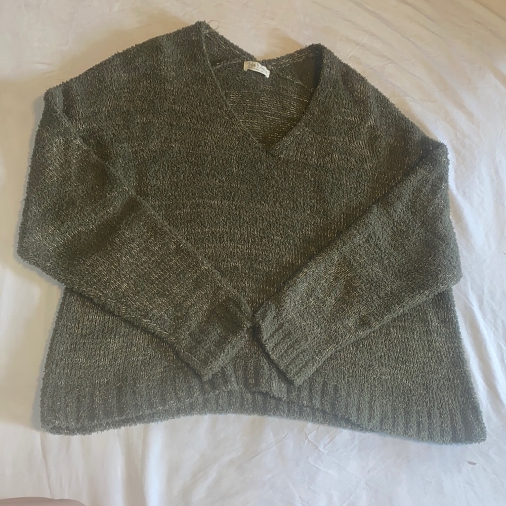 Dark Sage Oversized Sweater